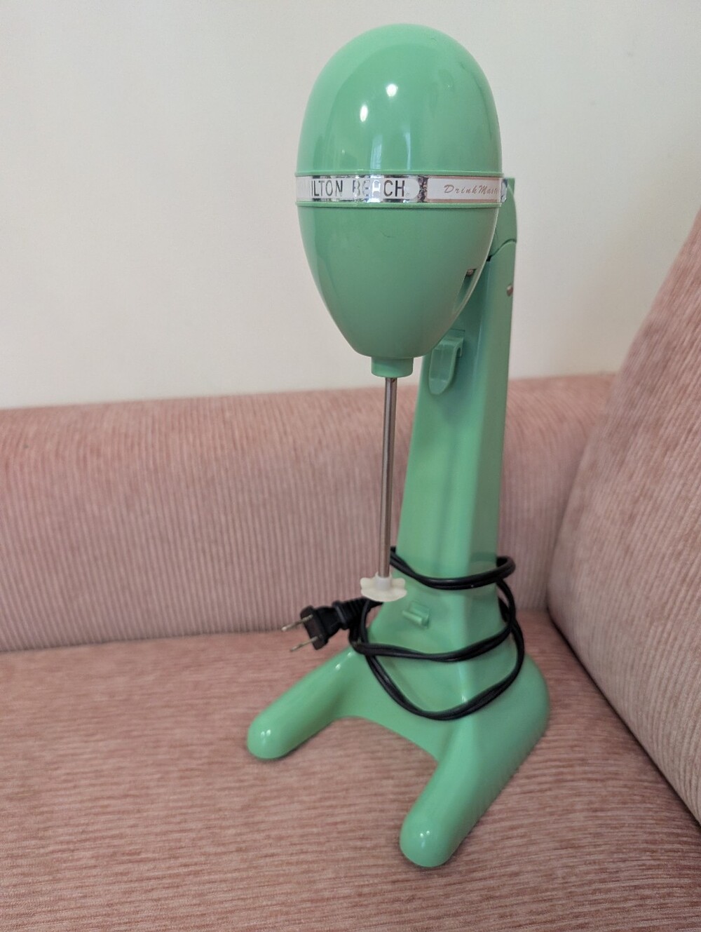 Vintage Style Hamilton Beach DrinkMaster Milkshake Mixer - Mint Green Retro